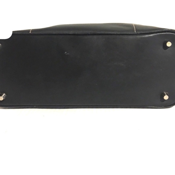 Coach vintage black leather satchel handbag - Picture 4 of 9